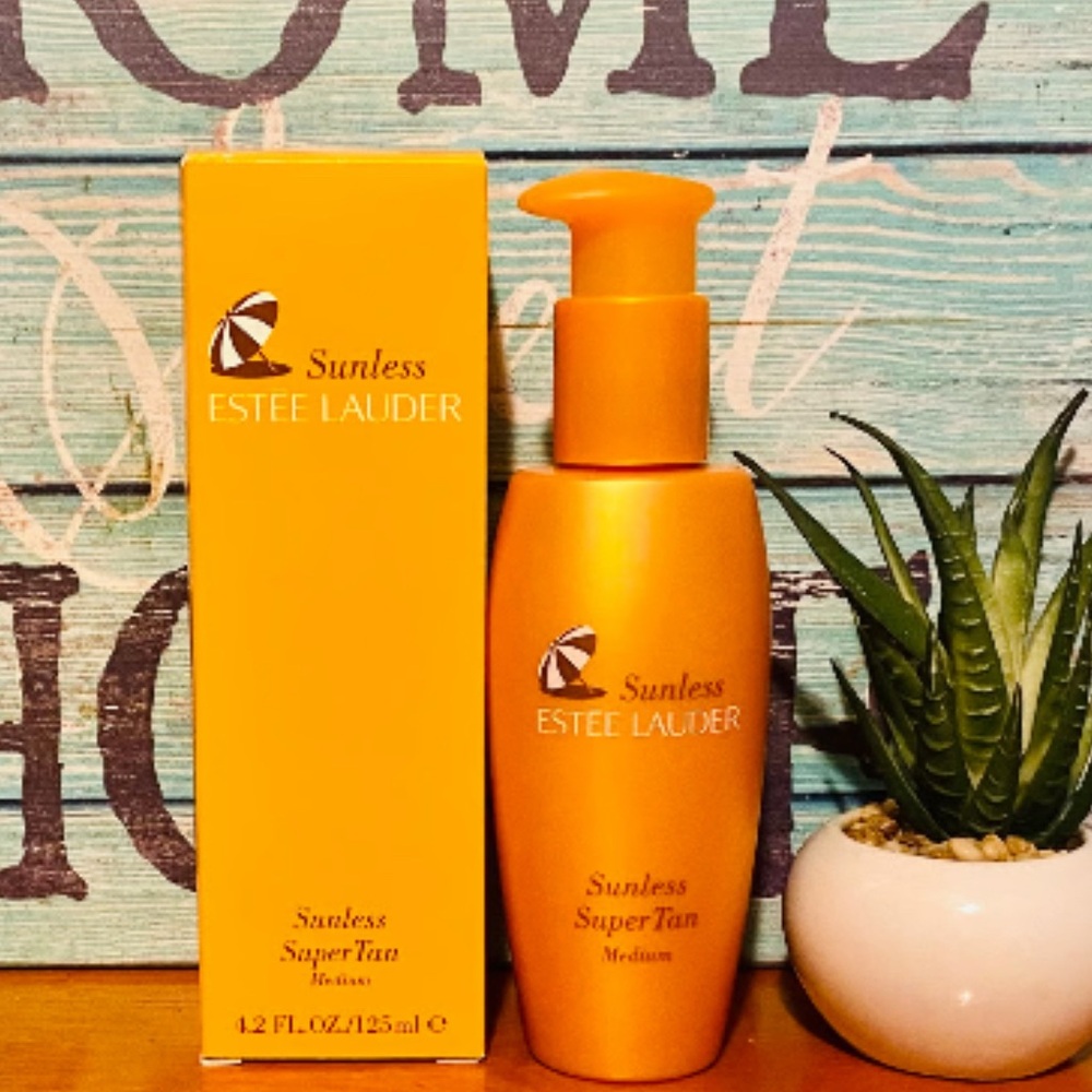 Sunless Estée Lauder Super Tan 4.2 oz 125 ML 95% Full Vintage